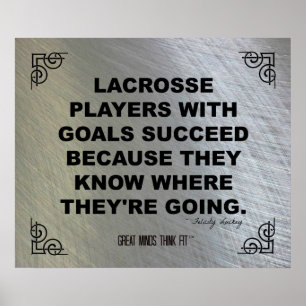 Affiche de motivation 008 de lacrosse