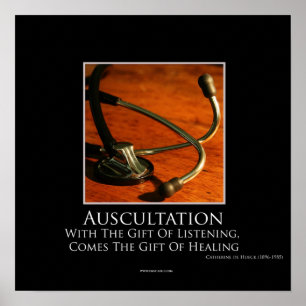 Affiche de motivation d'auscultation