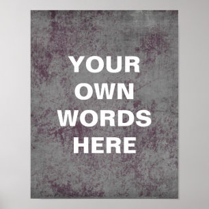 Affiche de motivation de citation, pourpre bleu