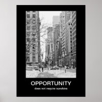 Affiche de motivation des opportunités