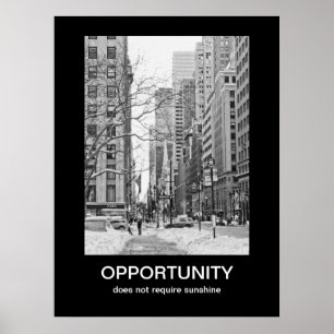 Affiche de motivation des opportunités