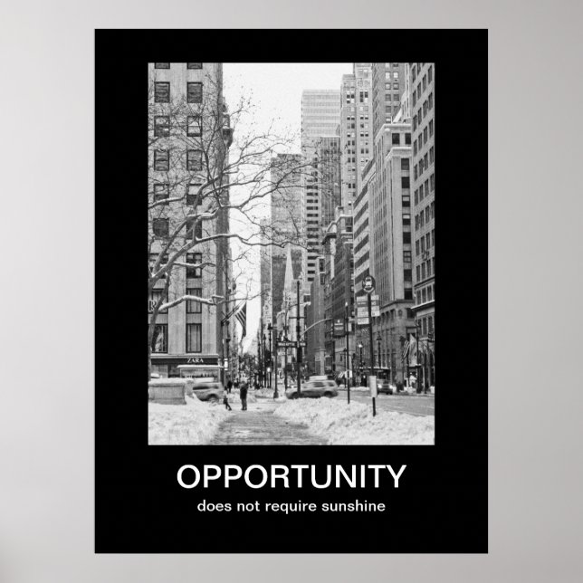 Affiche de motivation des opportunités (Devant)