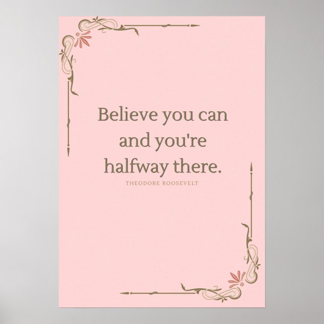 Affiche de motivation élégante pour le bureau et l (Devant)