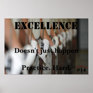 Affiche de motivation Excellence