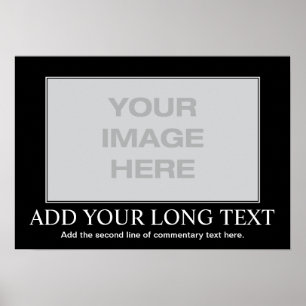 Affiche de motivation faite sur commande -