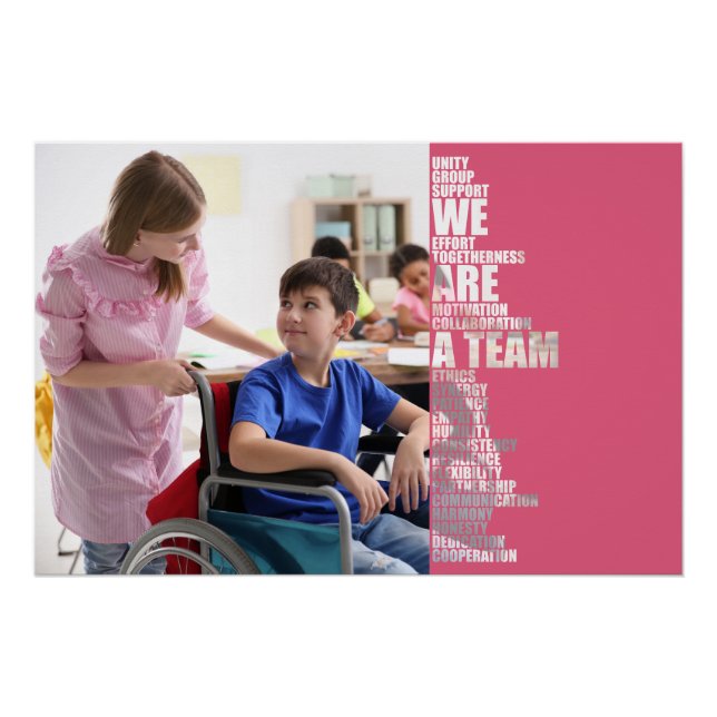 AFFICHE DE MOTIVATION NOUS SOMMES UNE ÉQUIPE (Devant)