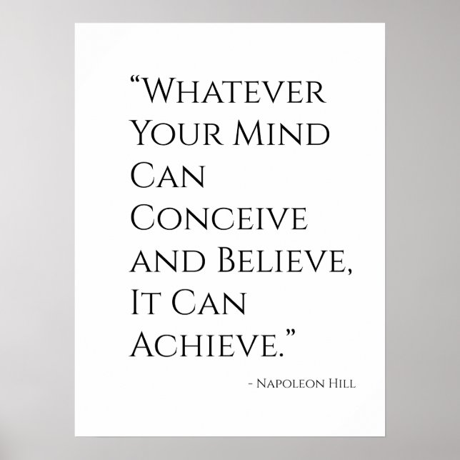 Affiche de motivation positive (Devant)