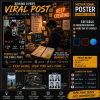 Affiche de motivation pour créateur de contenu | P
