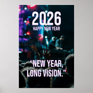 Affiche de motivation pour la nouvelle année 2026 