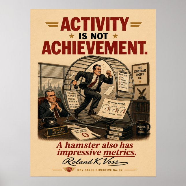 Affiche de motivation pour l'activité commerciale  (Devant)