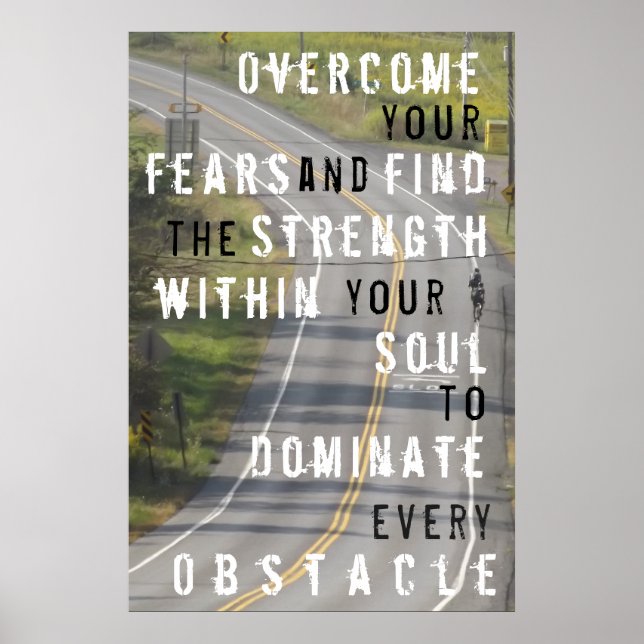 Affiche de motivation pour le cyclisme (Devant)