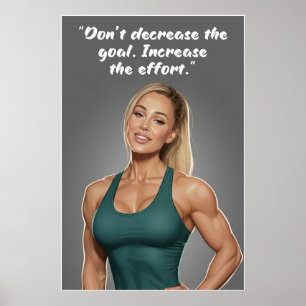Affiche de motivation pour le fitness – Augmentez