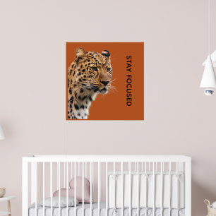 Affiche de motivation pour rester concentré Tigre