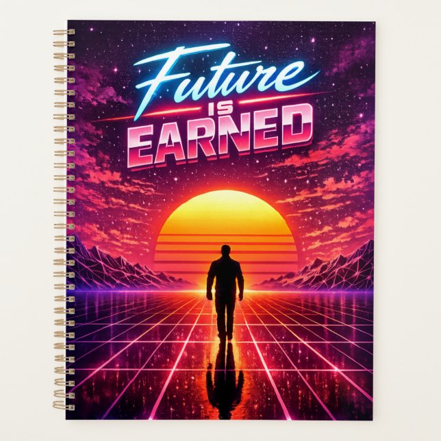 Affiche de motivation Rétro Futur (Devant)