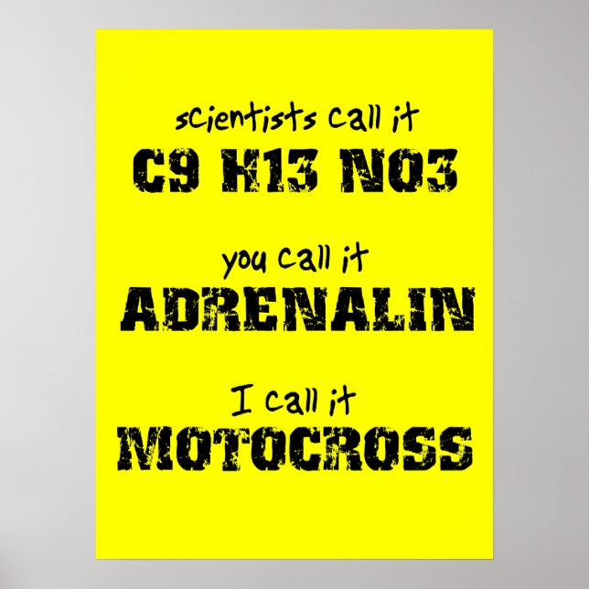 Affiche de moto cross Adrenalin Dirt Bike (Devant)