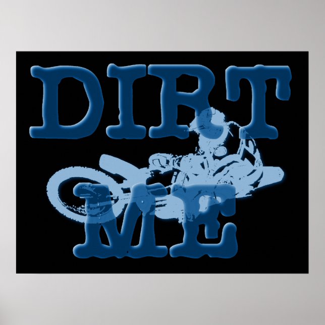 Affiche de moto cross Dirt Me (Devant)