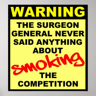 Affiche de moto cross moto tout-terrain "Smoke The