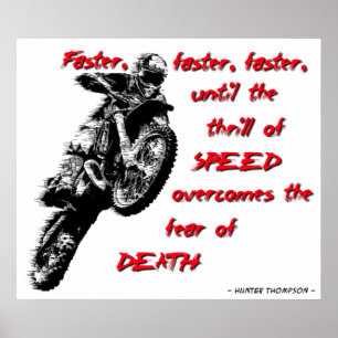 Affiche de motocross moto cross plus rapide
