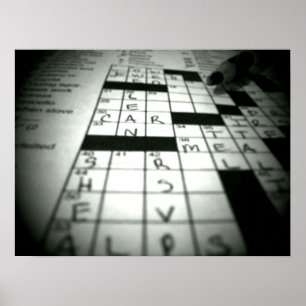 Affiche de mots croisé