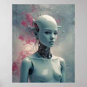 Affiche de mur surréaliste de science-fiction Andr