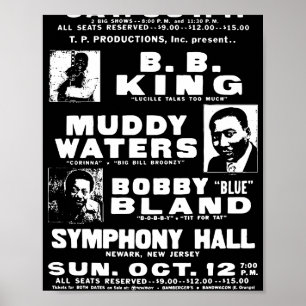 Affiche de musique blues