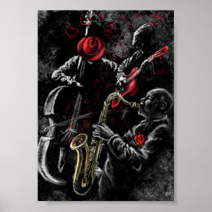 Affiche de musique de jazz que j'aime - Art de pei