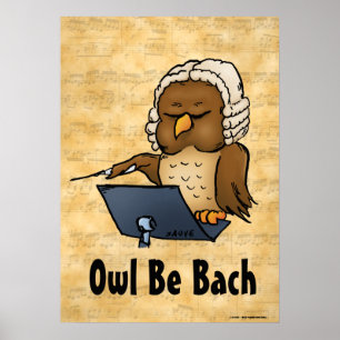 Affiche de musique Owl Be Bach