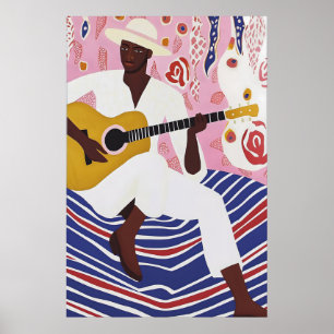 Affiche de musique tendance - Cadeau pour guitaris