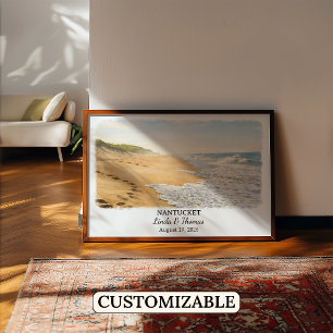 Affiche de Nantucket Massachusetts, Aquarelle, Per