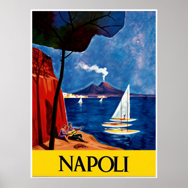 Affiche de Naples, Italie (Devant)