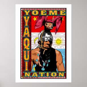 Affiche de nation de Yaqui