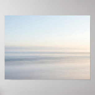 Affiche de nature minimaliste à l'horizon atmosphé