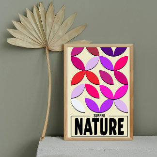 Affiche de nature minimaliste – Art mural botaniqu
