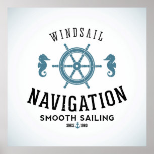 Affiche de navigation de Windsail