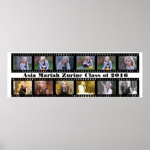 Affiche de négatif de photographie de bande de