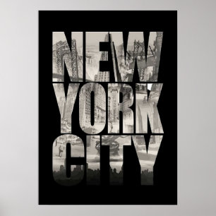 affiche de new york city, nyc skyline art, manhatt