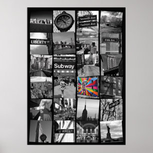 Affiche de New York - collage de photos