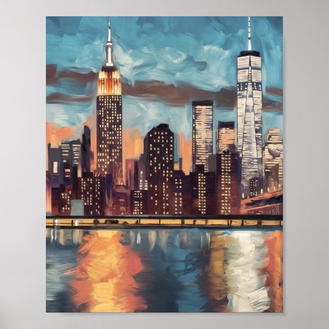 Affiche de New York Skyline (Devant)