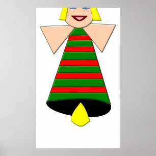 Affiche de Noël Angel Bell