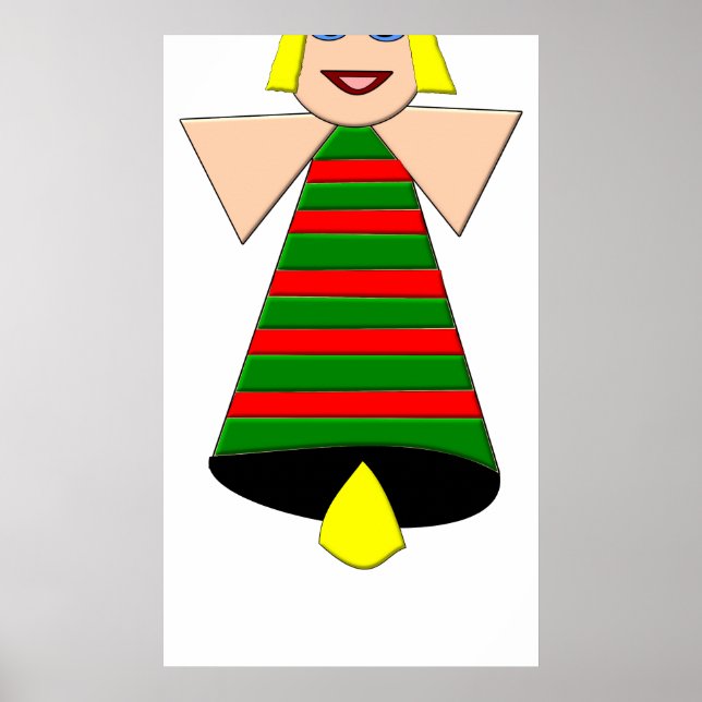 Affiche de Noël Angel Bell (Devant)