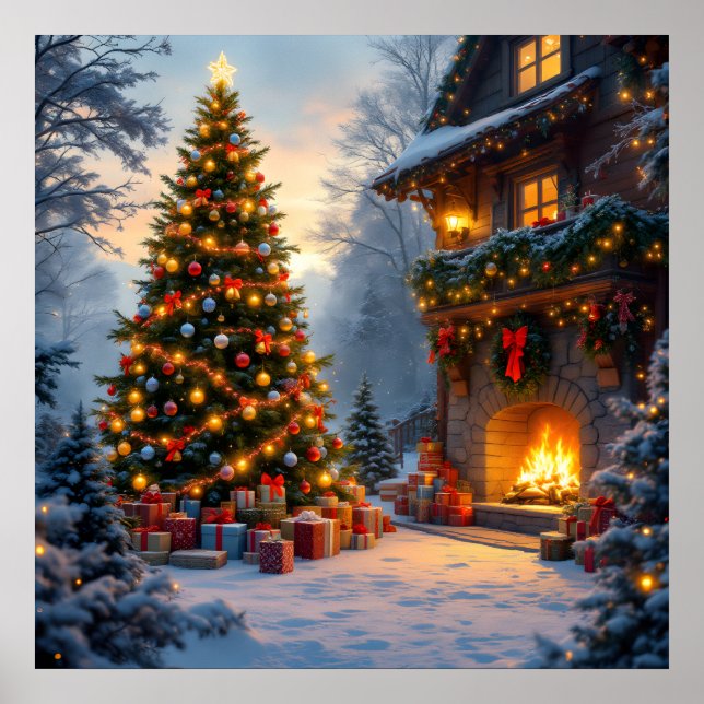 Affiche de Noël en plein air (Devant)