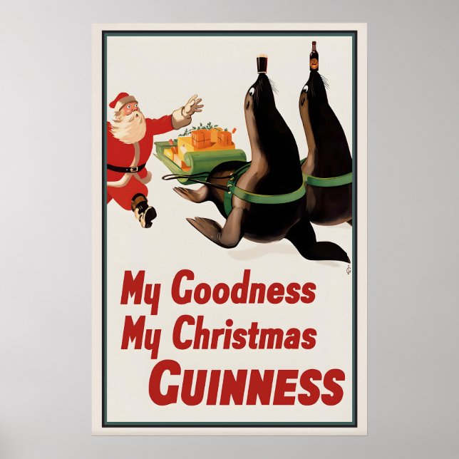 Affiche de Noël Guinness  John Gilroy (Devant)