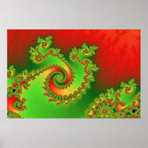 Affiche de Noël Triple Twirl