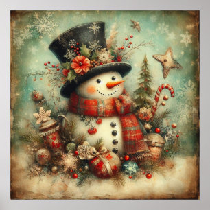 Affiche de Noël vintage