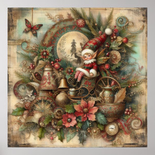 Affiche de Noël vintage