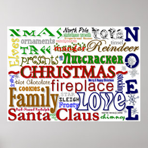 Affiche de Noël WordArt™