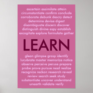 Affiche De nombreuses façons d'apprendre