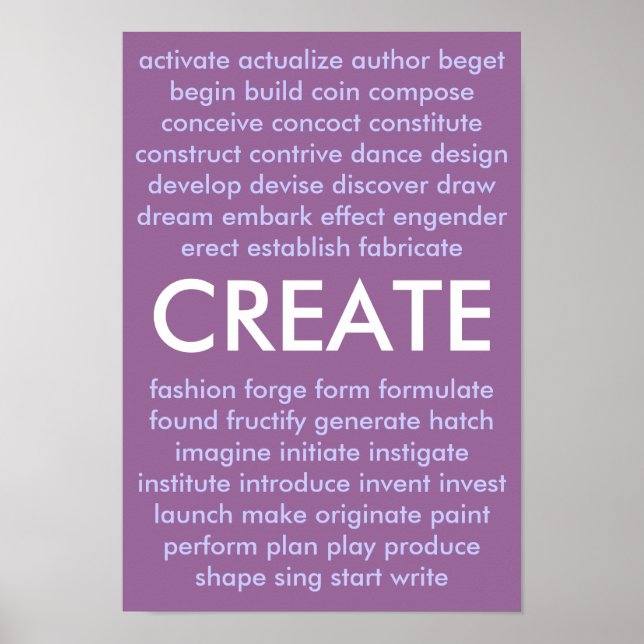 Affiche De nombreuses façons de créer (Devant)