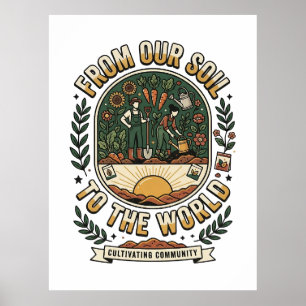 Affiche De Notre Terre Au Monde