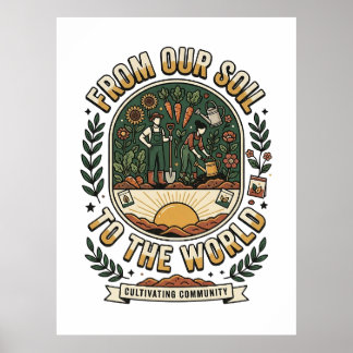 Affiche De Notre Terre Au Monde